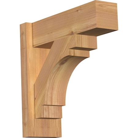 Merced Block Smooth Outlooker, Western Red Cedar, 5 1/2W X 16D X 16H